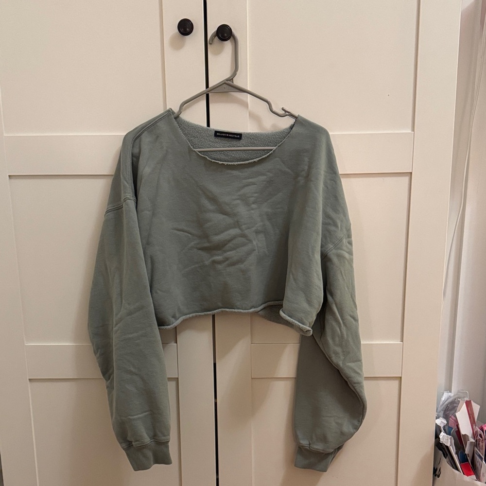 Brandy Melville Sage Green Crop Top